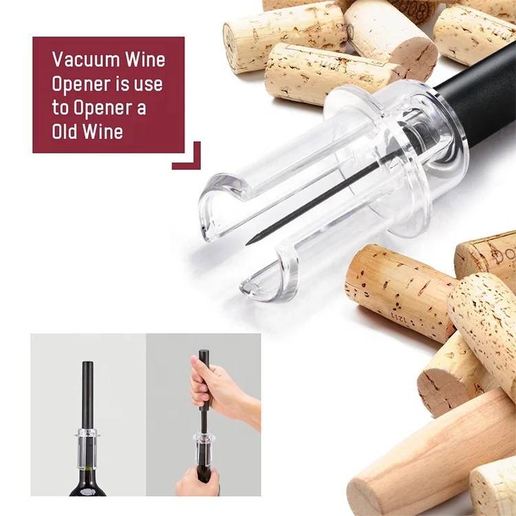 Manufacturer Bfull Cordless Electric Wine Bottle Opener Set, Air Pressure Corkscrew, Vacuum Stoppers, Foil Cutter and Pourer