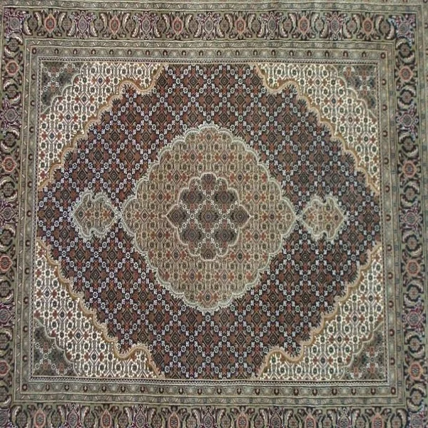 
Hand Knotted Wool Silk Bidzar Carpets 
