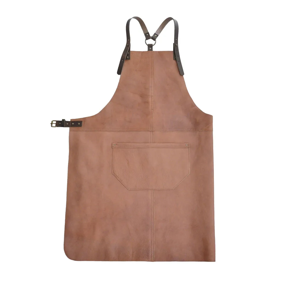 Многофункциональные фартуки из натуральной кожи регулируемые для уборки с несколькими карманами большие размеры