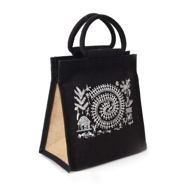 Made in Bangladesh Hot Collection 100% High Quality Export Oriented Printed Jute Tote Bag Direct Factory Manufacturer