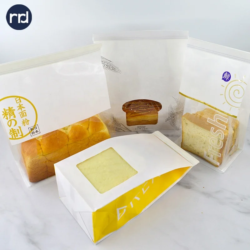 
RR Donnelley упаковка для пищевых продуктов индивидуальные печатные биоразлагаемые воск крафт-бумага Попкорн хлеб печенья мешки оптом 