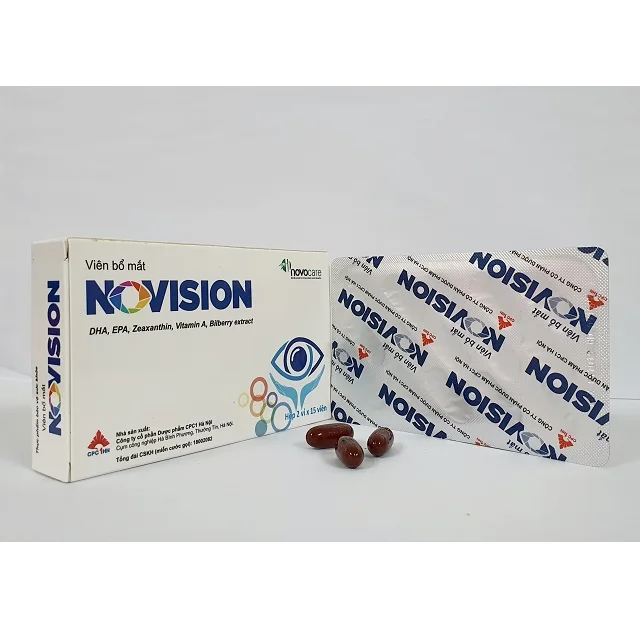 Box of 30 Soft capsules Supplement With Fish Oil Zinc Oxide Bilberry extract Multi Vitamins Improving eyesight And Eye Strain