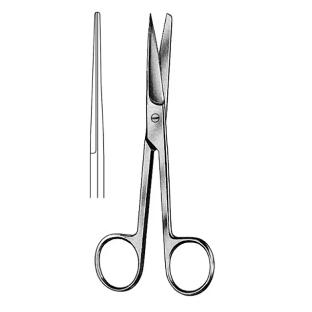Dressing Medical Scissors / Straight, Sharp/Blunt, 15.5cm, 6inch