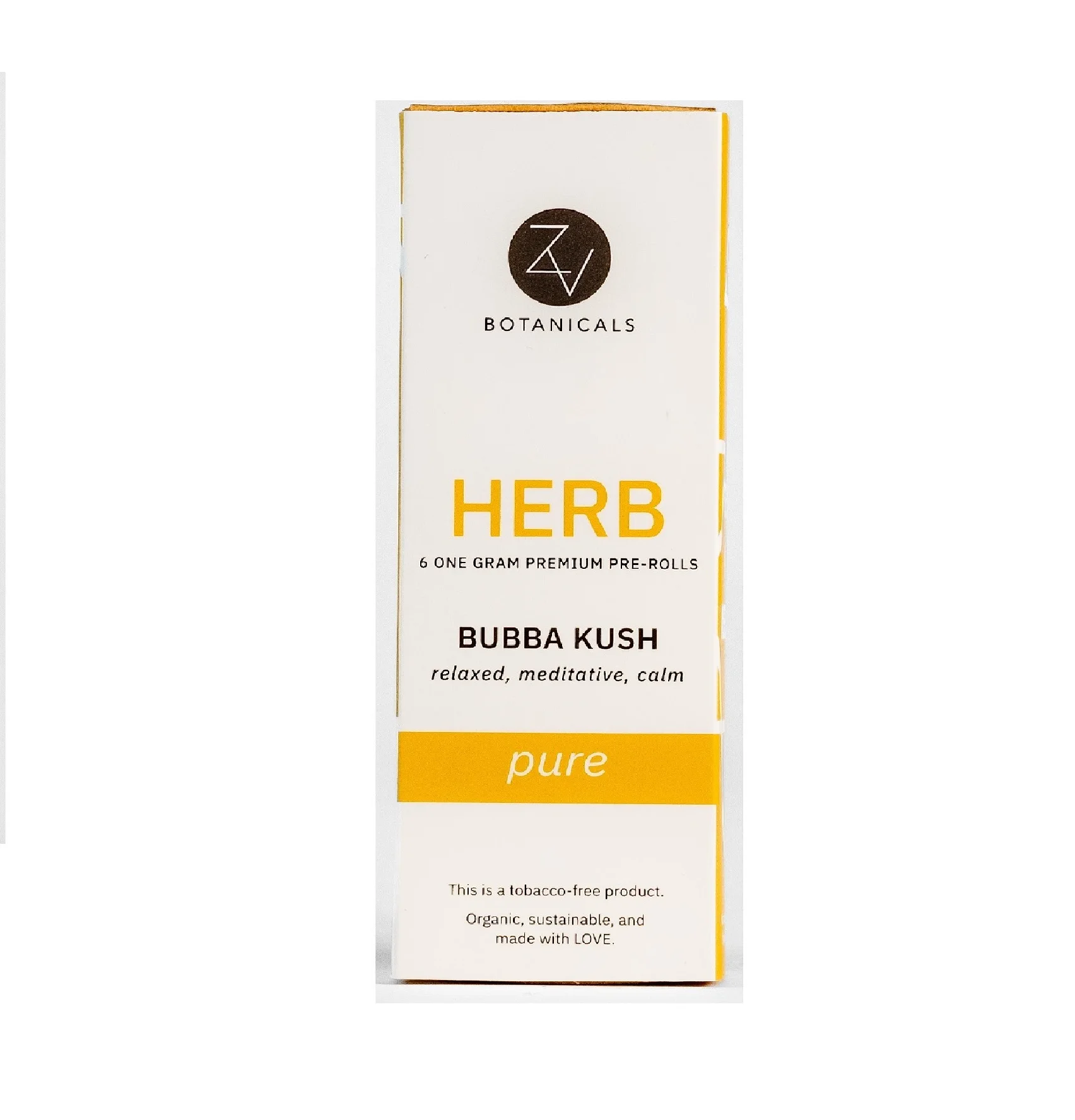 United States Meditative  6pk 13 Percent  Pre Rolls  Bubba Kush By ZV Botanicals