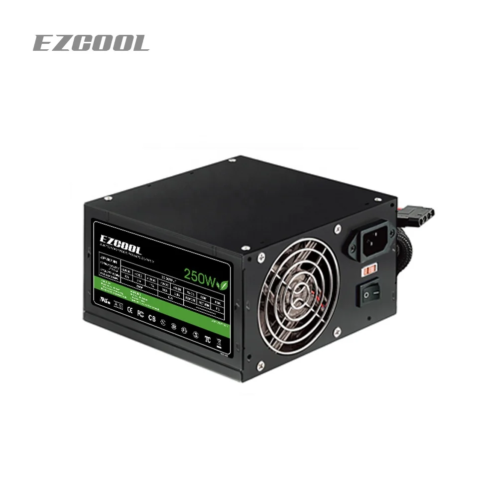 250w atx smps psu computer power supply with 8cm fan and whole new components