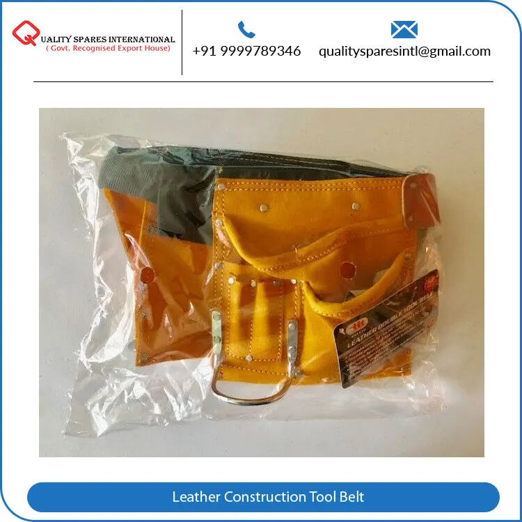 Buy 100% Real Leather Pouch Construction Tool Belt with Quick Release Buckle For Carpenter Construction For Sale