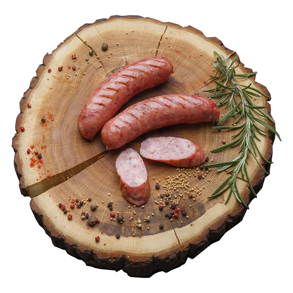 
Мясовая пищевая упаковка из натурального корпуса приготовленная замороженная вакуумная немецкая колбаса нурмберга 