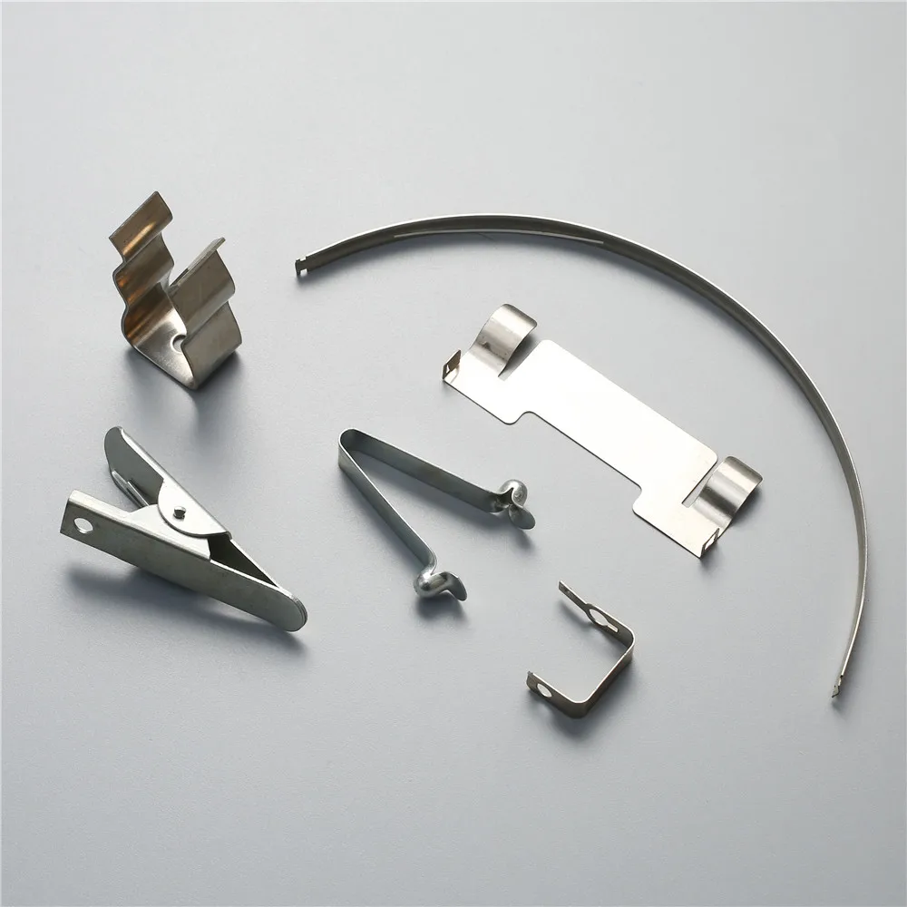 Custom Silver Plated Motor Mounts Clips With Holes Tin Plated Brass Sheet Holder Fuse Clip