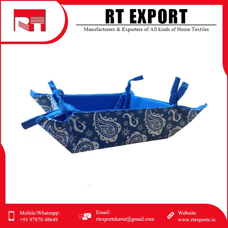 Rectangle Food Storage Best Cotton Bread Basket Buy at Affordable Price .