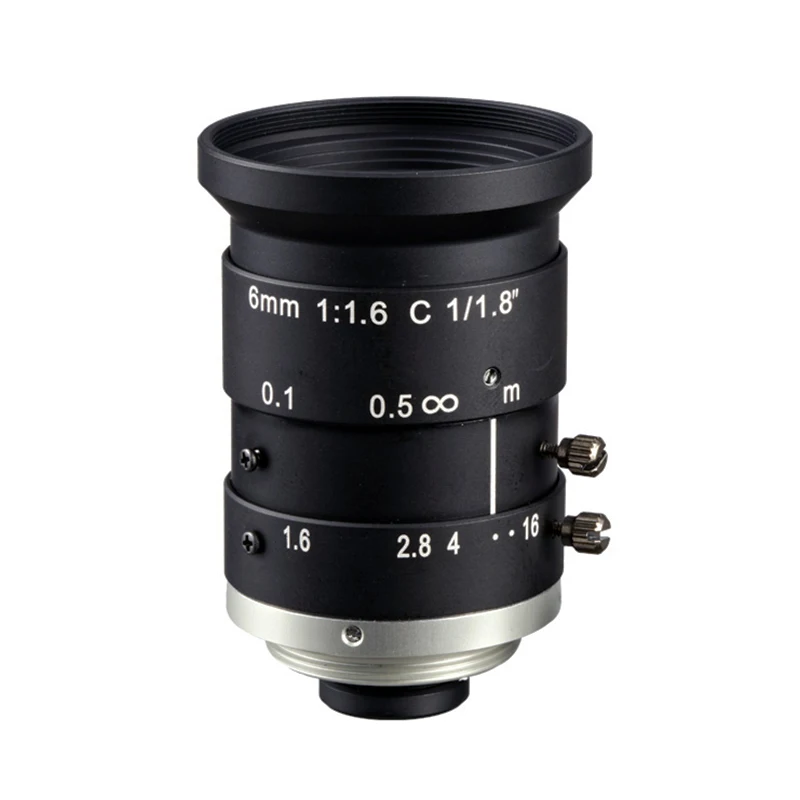 IMX482 IMX385 Smart security 6mm 1/1.8 inch big format Manual Zoom Mega Pixels industry Lens C Mount, Industry lens C-mount lens