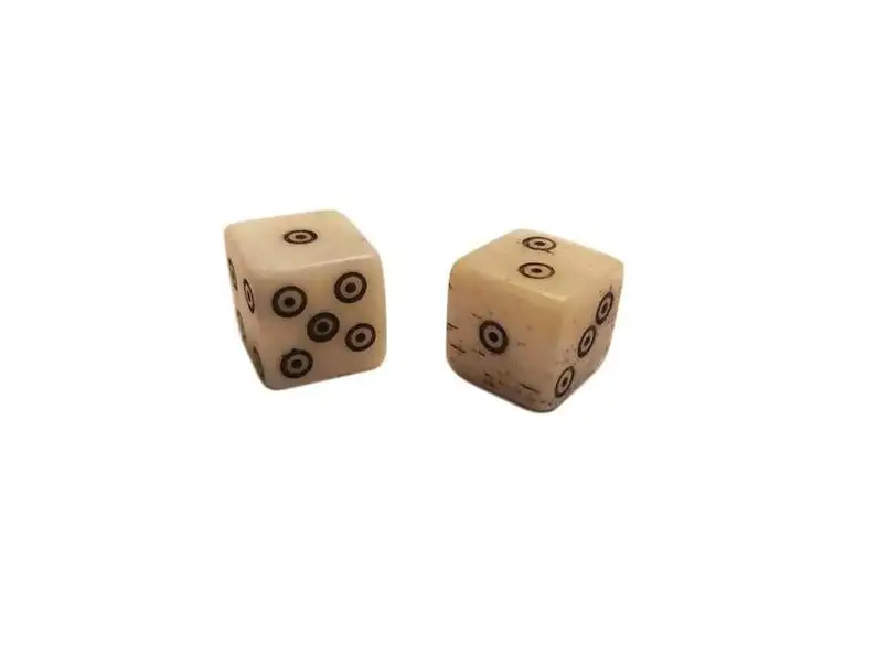 buffalo natural bone dice for gaming