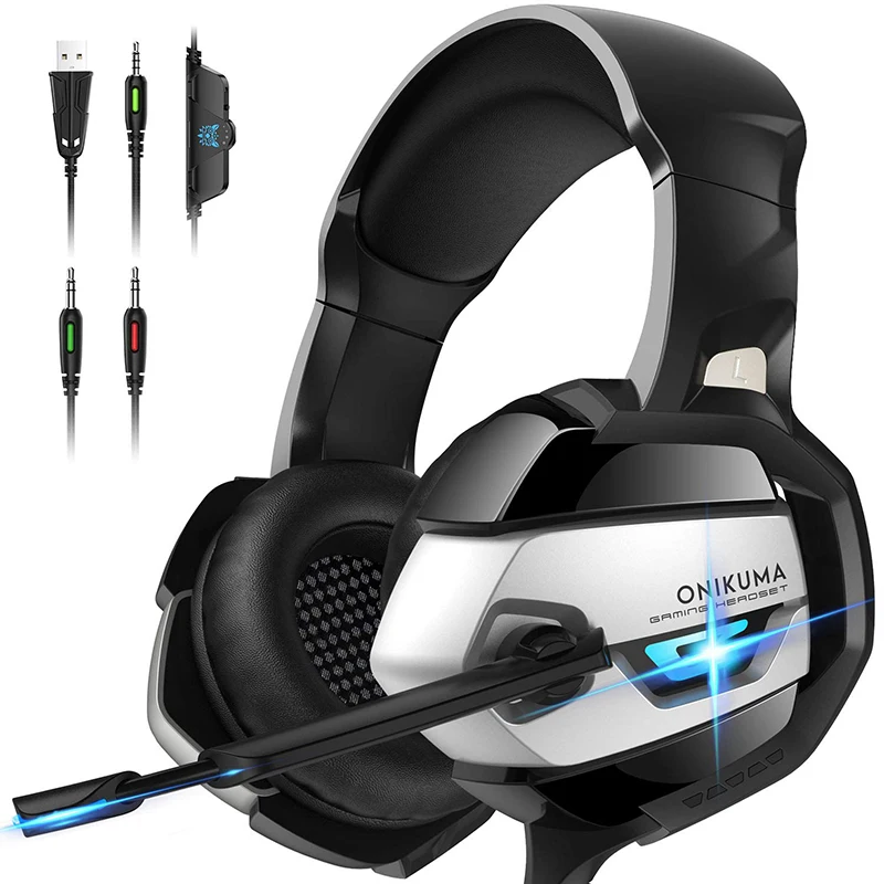 
Free Sample Onikuma PC Gaming Earphones Headphones VR Headsets Gaming Headset 7.1 PS4 Headphone With Mic 