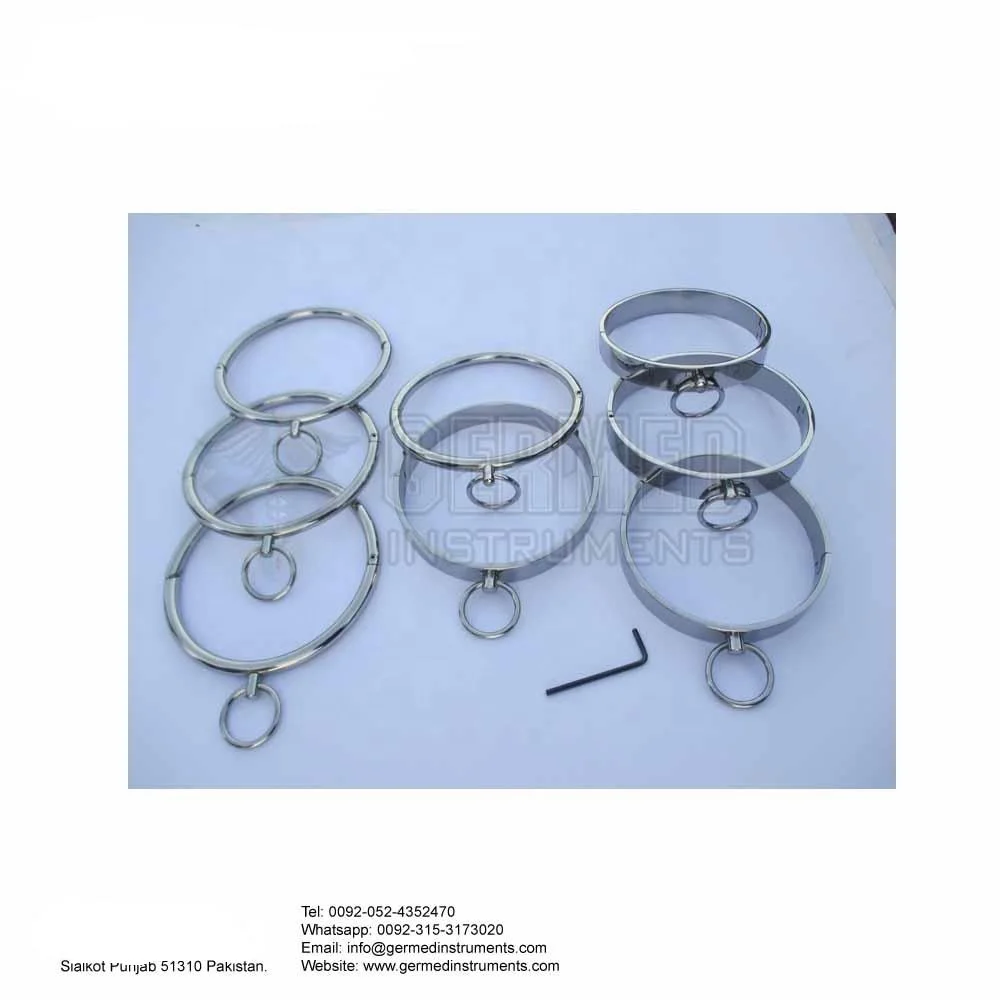 Rolled Steel Enternity Slave Collar  / Flat Steel Slave Collars Fetish Bondage BDSM Toys