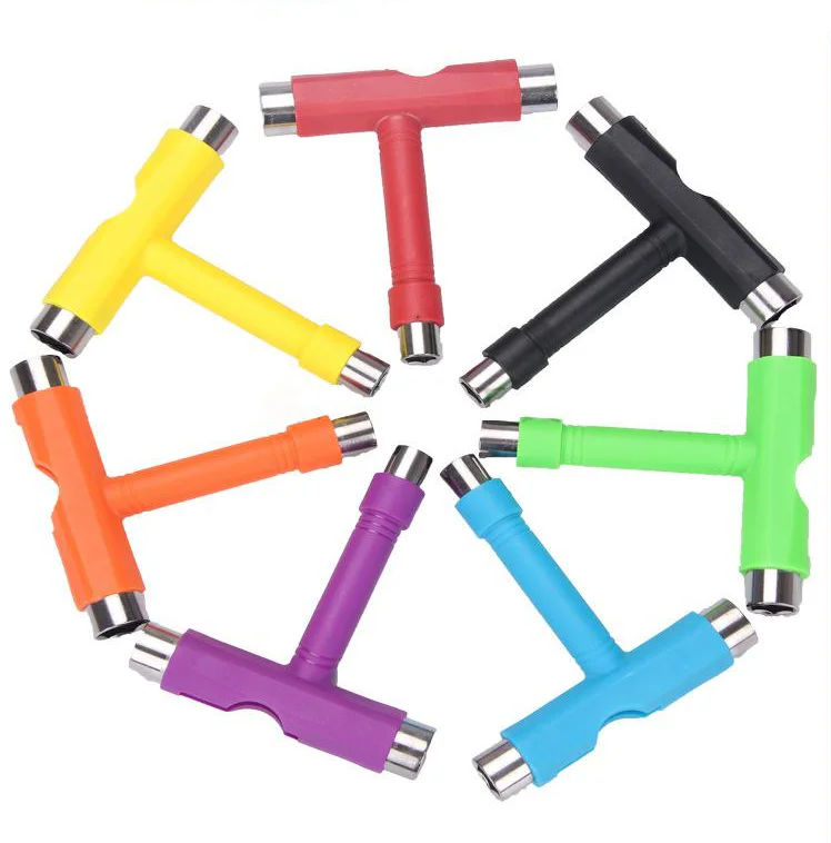 Custom Logo Portable Skateboard T Tool Wrench Screwdriver T Shape Skateboard Tools