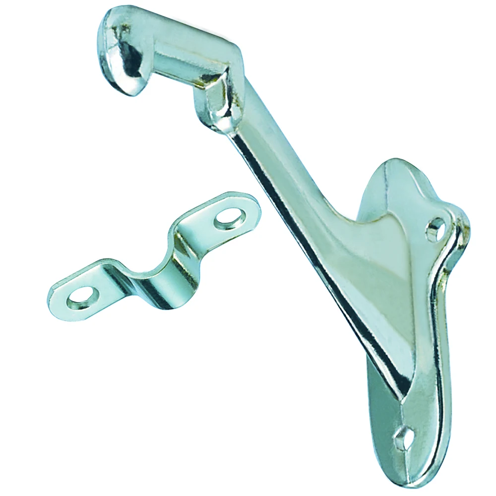 Chrome Metal Home Stair Accessories Standard Utility Commercial Wall Mounted Handrail Bracket