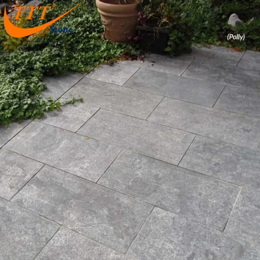 Vietnam Natural Blue Flamed Stone Bleue Steen Bluestone Ashlar Paving Stone Dark Blue Limestone Paver Light Grey Cheap Price