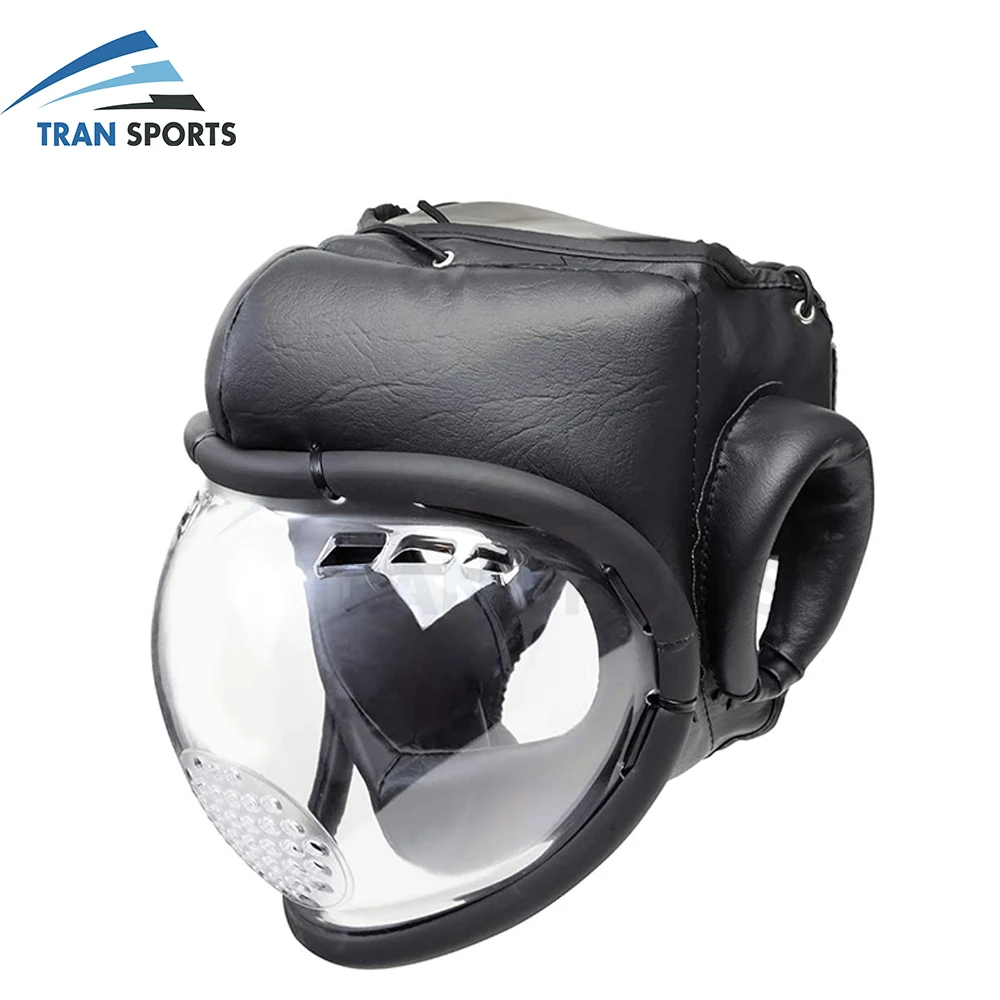 Уход за кожей лица боксерские ММА ударные перчатки защита головы бокса и изготовляемые на заказ с кожаной Отдела по боксу