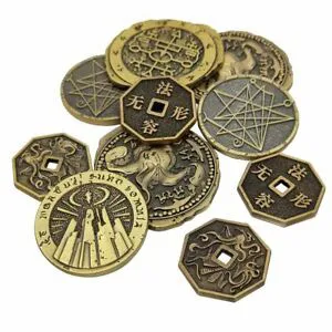 
Manufacture custom made board game play metal coins 