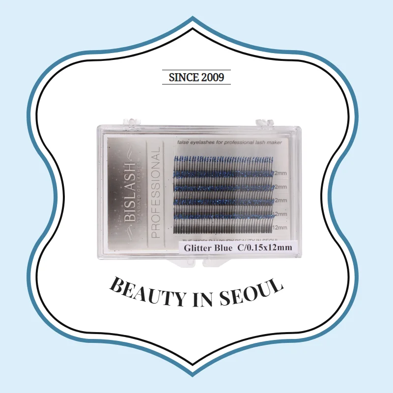 BISLASH/ MINI LASH GLITTER BLUE 5Lines