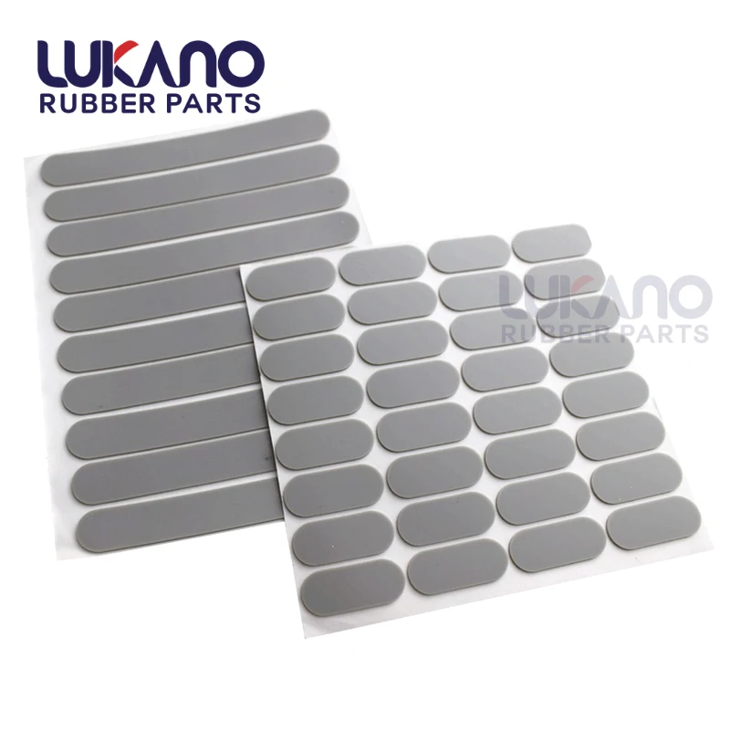 Anti-slid adhesive die cutting rubber grip pads