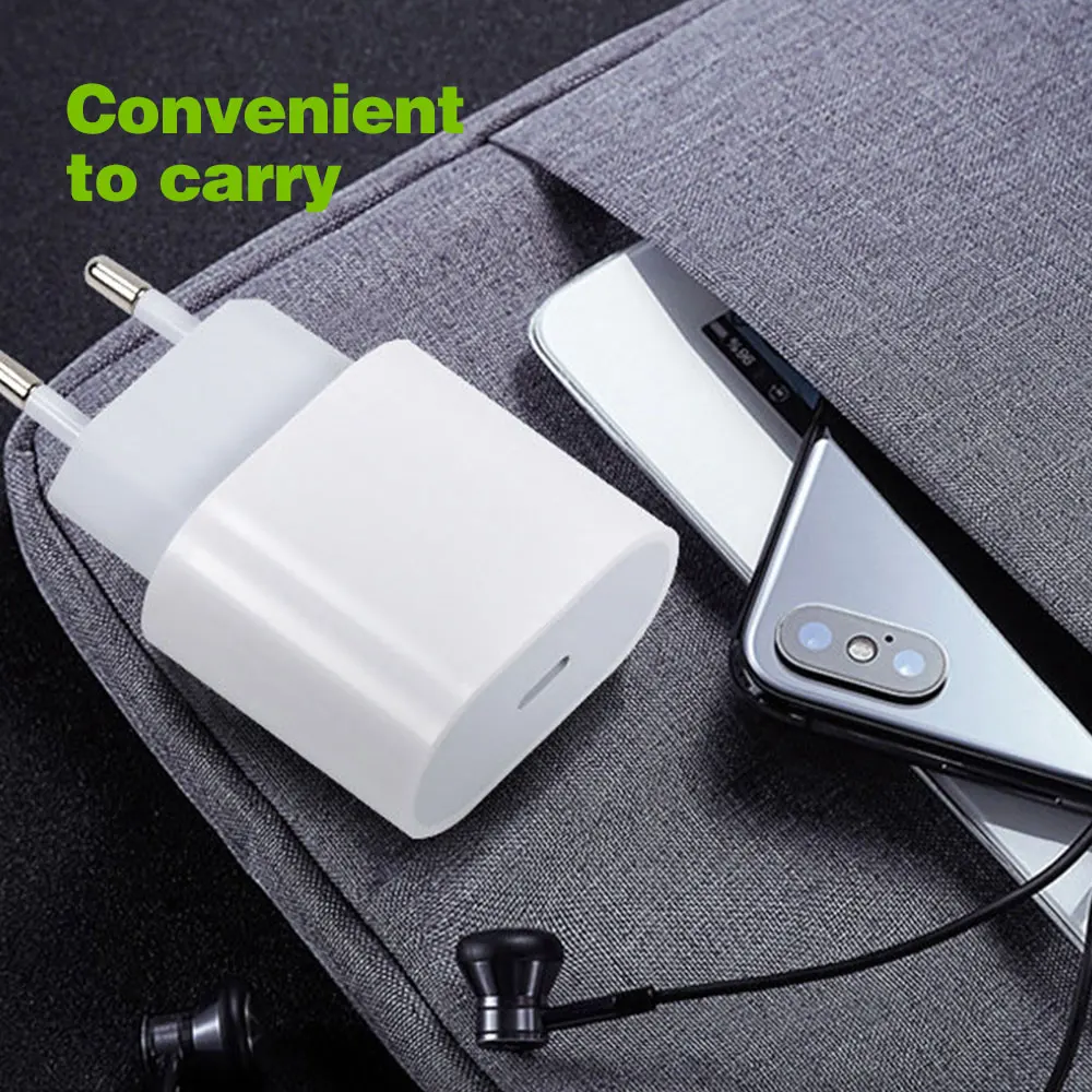 Mobile Phone Charger Top Sale New for iPhone White Power Adapter USB-C