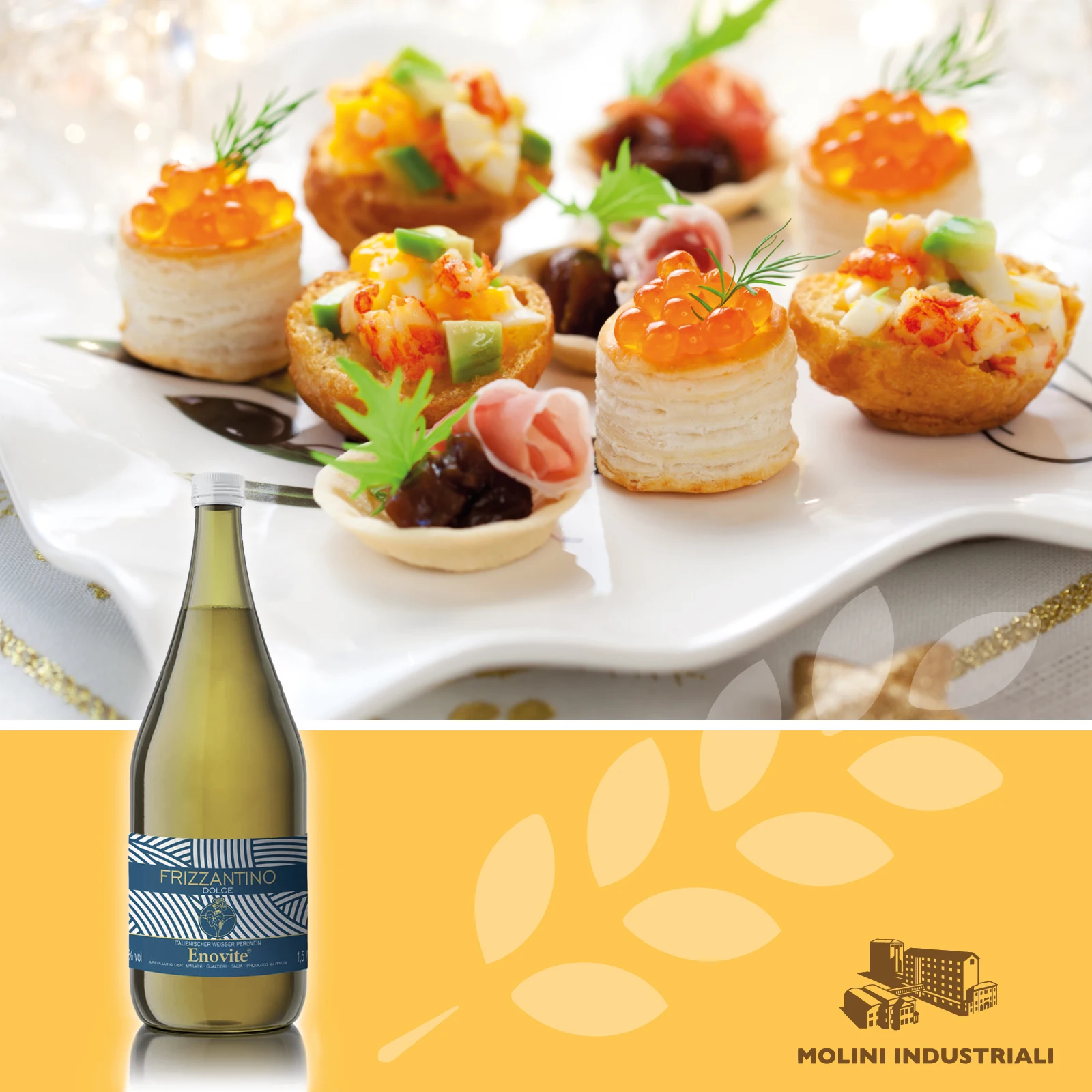 
ENOVITE SPARKLING SWEET WHITE WINE MADE IN ITALY EMILIA IGP- 1,5L 