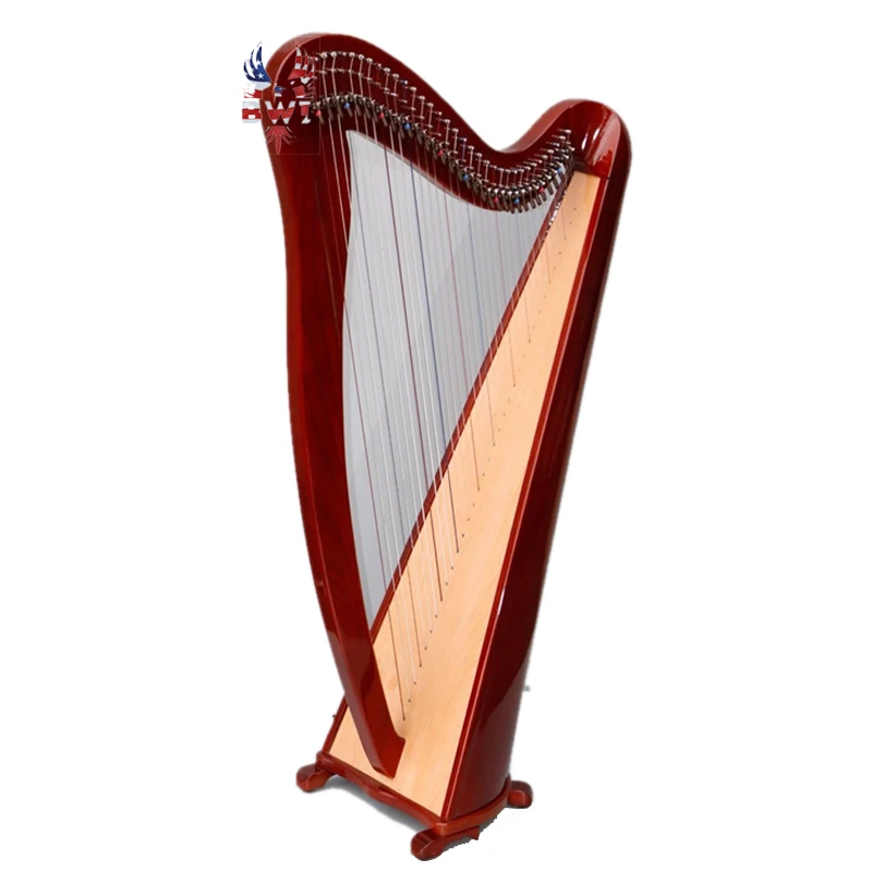  32 струны рычага твердой древесины Harp