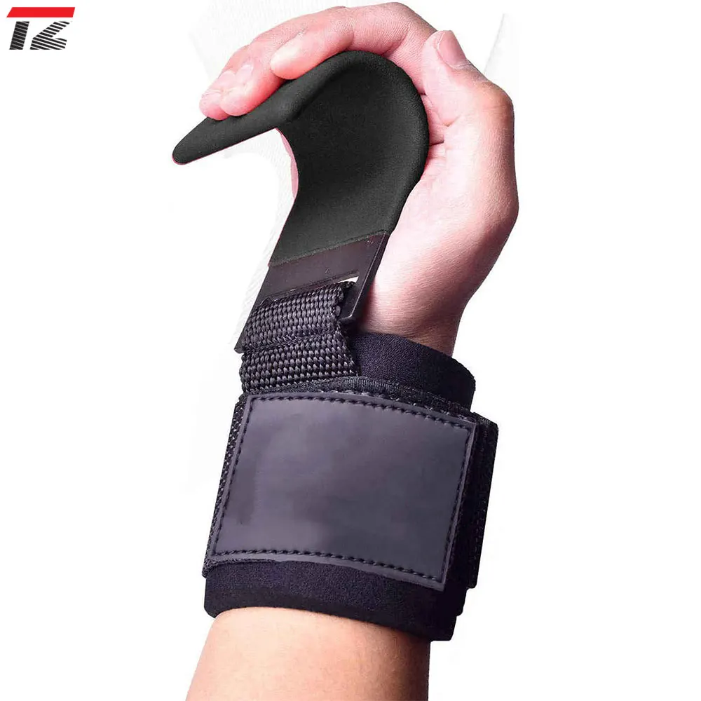  Лучший тяжелый крючок для тяжелой атлетики OEM Профессиональный защищает Пальцы занятий спортом Тяжелая атлетика крючки мужчин