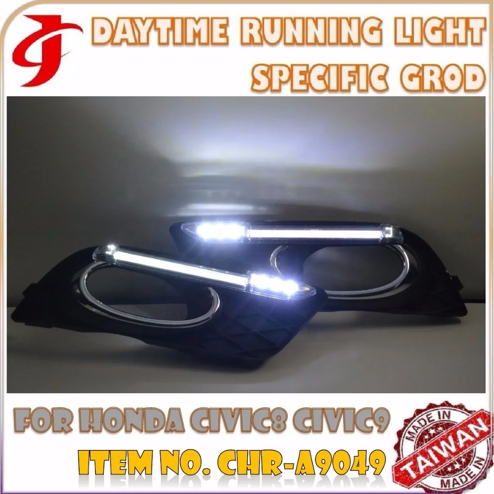 Body Kit Refit FOR HONDA CIVIC LED CAR DRL Daytime Running LIGHT