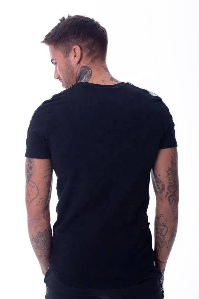 
Custom design t-shirts branded tape t shirts wholesale 