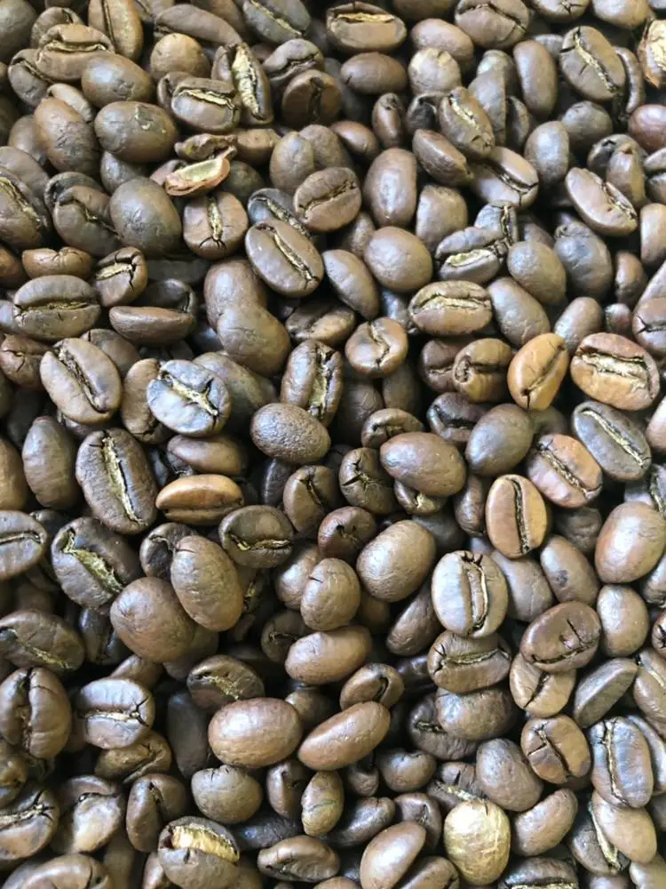 Вьетнамские жареные кофейные зерна ROBUSTA класса