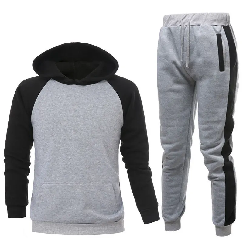 Training Suits Cotton Hoodie Sweatsuits Cheap price running Fitness jogger Winter Tracksuit sets For Men Sport Wear