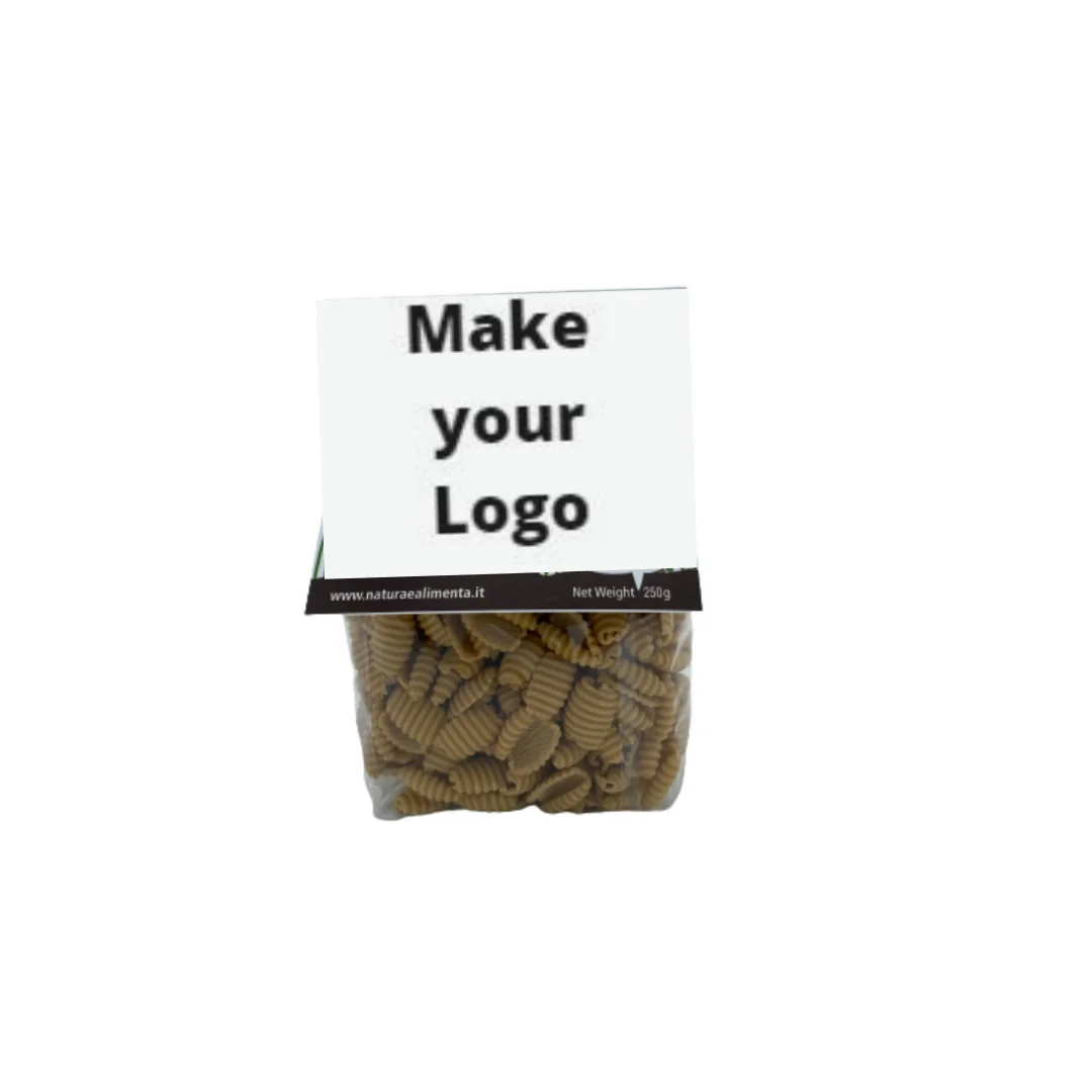 PRIVATE LABEL make your logo High quality organic chickpeas pasta GNOCCHETTI italian 250 gr