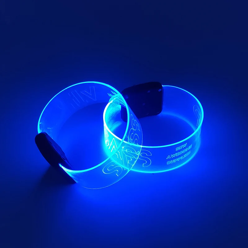 Wholesale Christmas Cheap Custom Led Light Up Magnet Bracelet