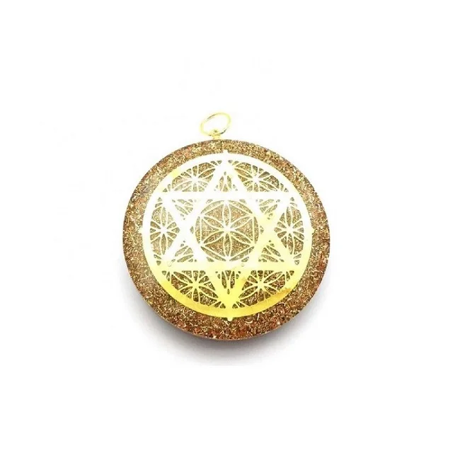 Beautiful copper star symbol Orgone Pendant, Healing, Metaphysical Gift Meditation Protection orgonite pendant