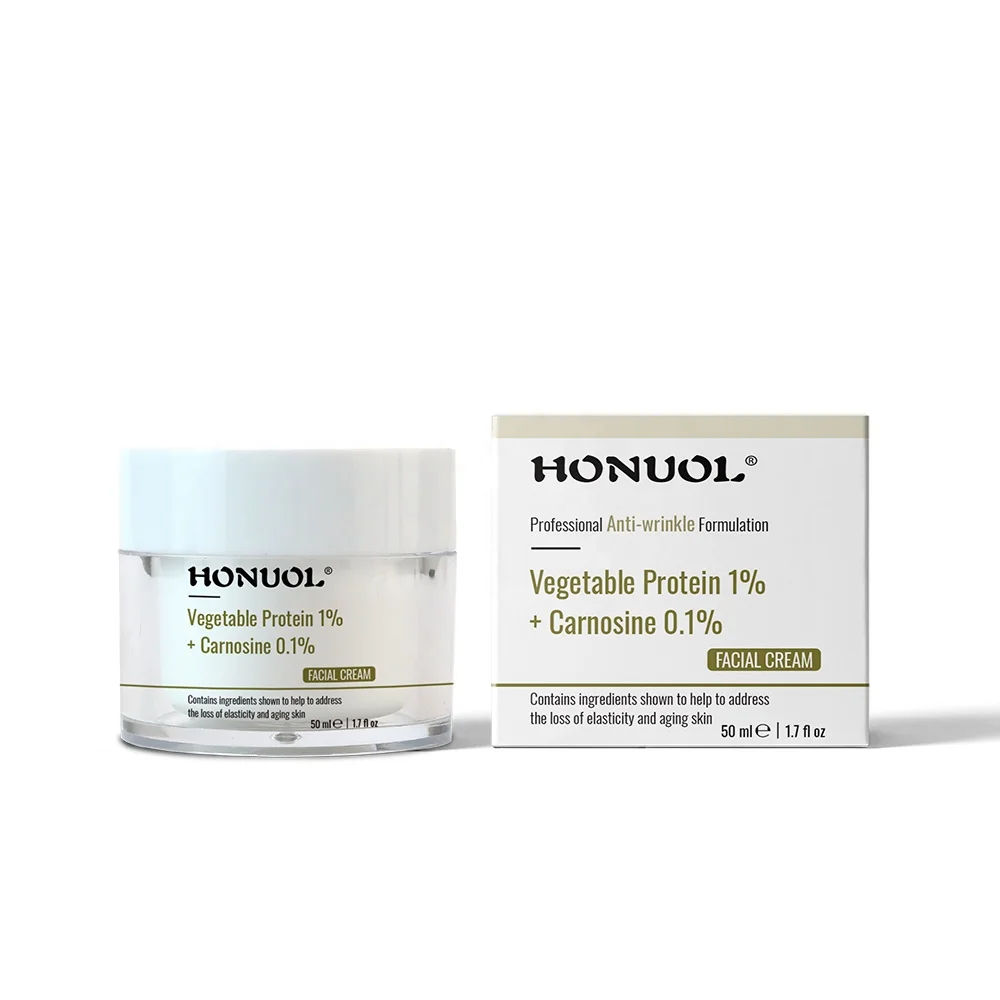 Частные этикетки на заказ 50 г натуральный растительный протеин карносине интенсивах крем для лица против морщин и пептидами крем для лица