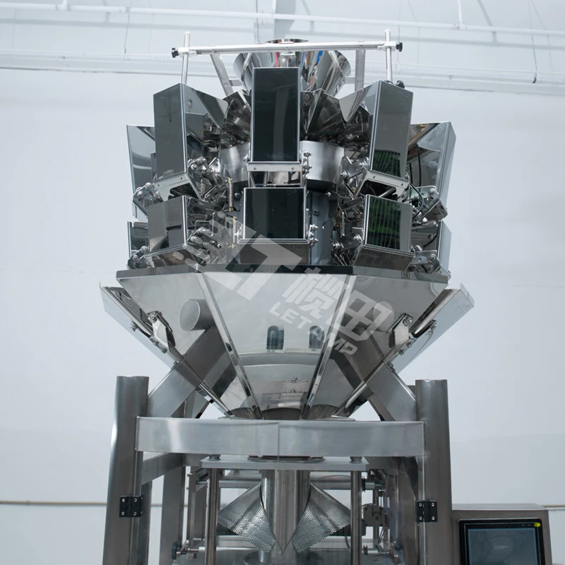 Automatic Multiheads Weighting Vertical System Candy, Small Bread, Russian Chocolate Packaging Machine LT-420Y