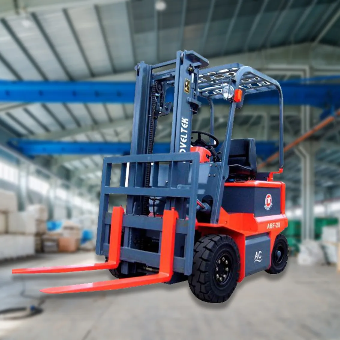 Customized fast delivery warehouse electric forklift with triplex mast