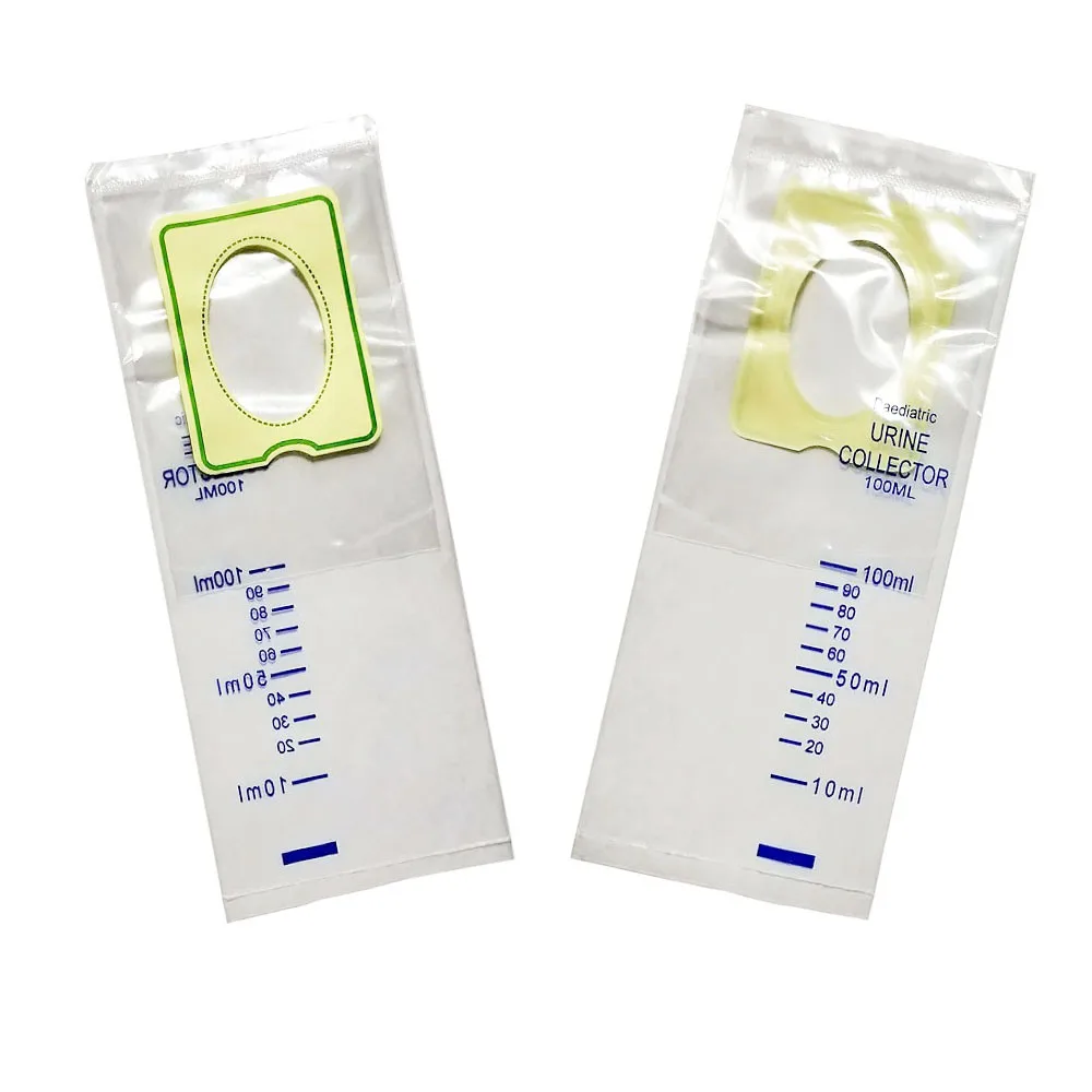 100ml/200ml Disposable Sterile Pediatric Urine Bag Collector for Child