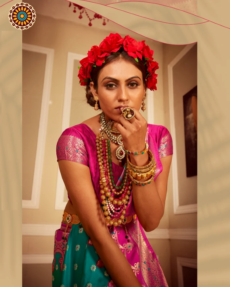 Wedding And Party Wear Saree For Ladies Best And High Quality Silk Sari from India Pakistani sari Latest Ethnic Wear Saree