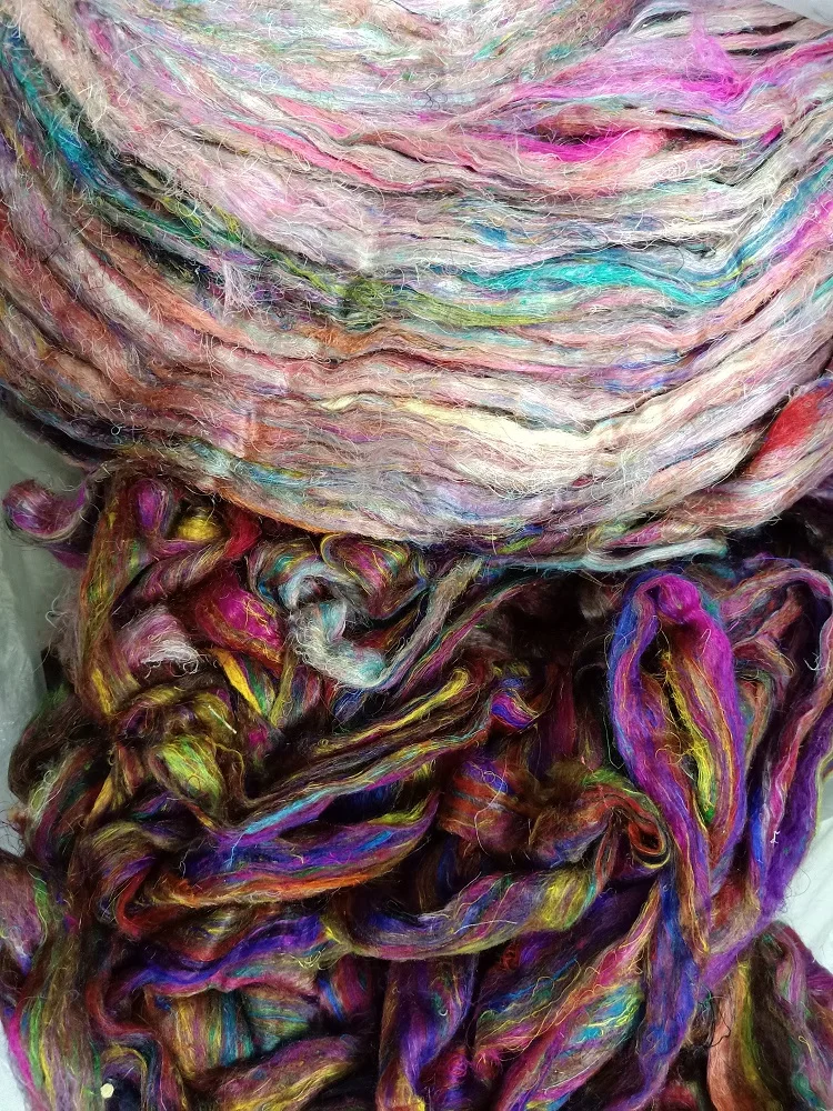 custom made eri silk sliver suitable for knitter and weavers ideal yarn fiber stores