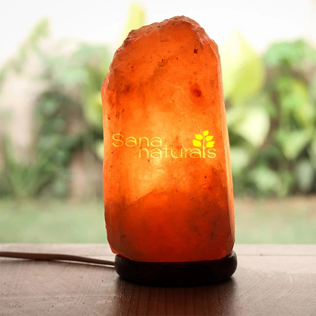 100% натуральная Гималайская скала ручная резная солевая лампа/Успокаивающая и антистрессовая лампа светящаяся янтарным свечением ГИМАЛАЙСКАЯ СОЛЬ