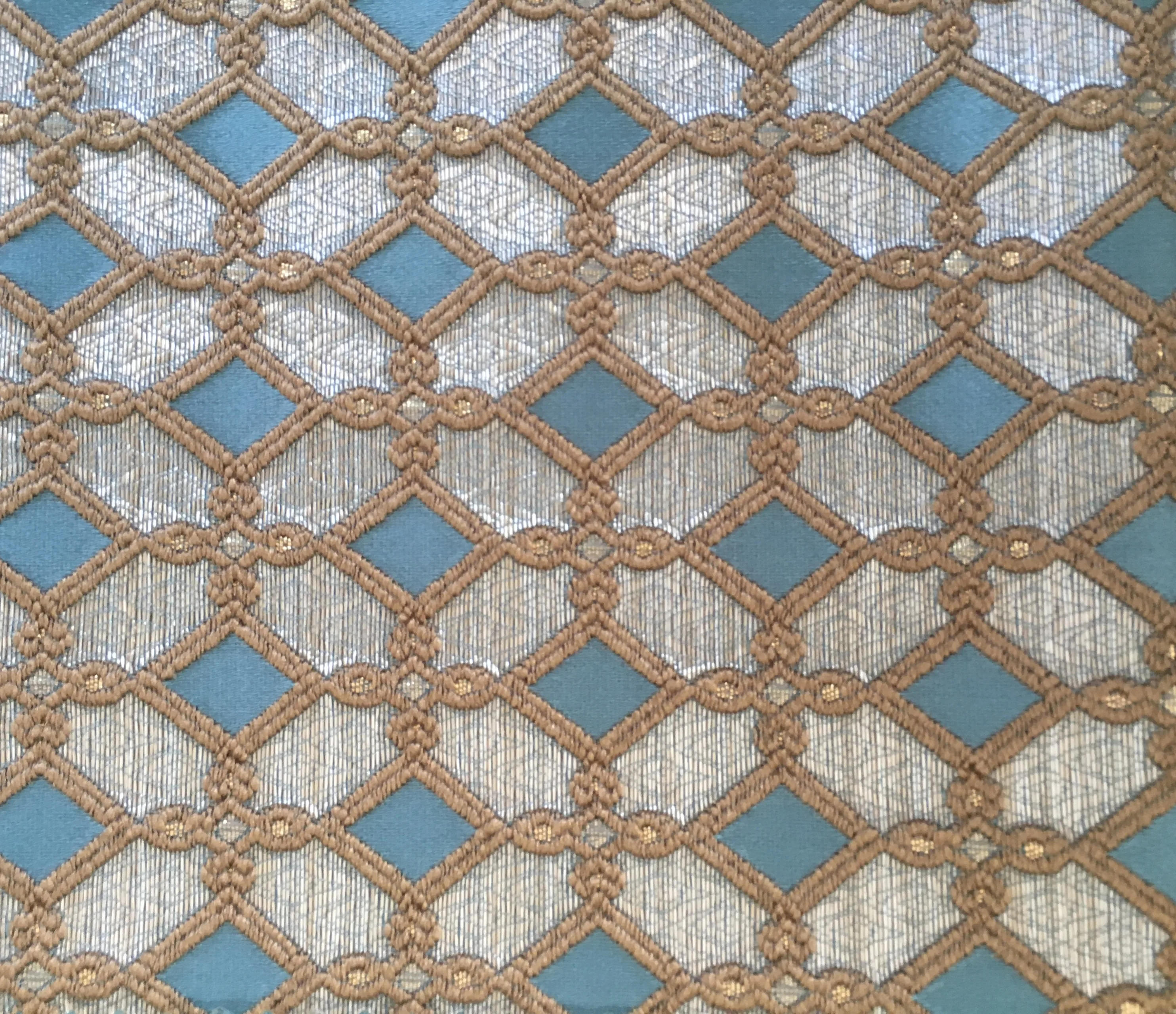 high quality turkish embroidery jacquard sofa Fabric for furniture covering