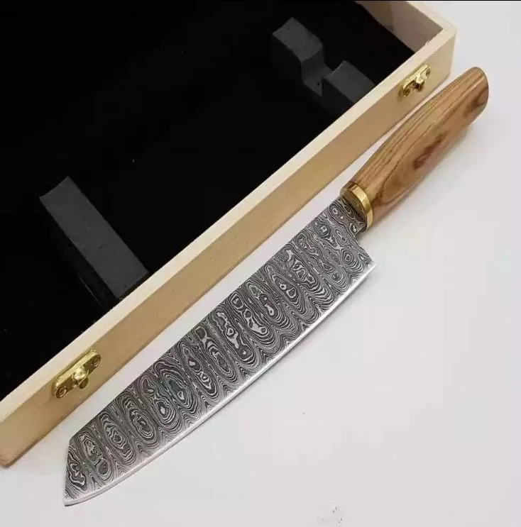 Кухонные ножи из дамасской стали