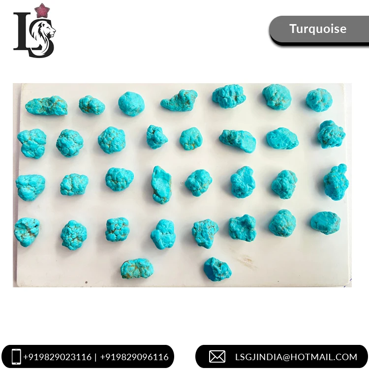Finest Quality Natural Turquoise Sleeping Beauty Arizona Rough Shape Loose Gemstone at Best Price