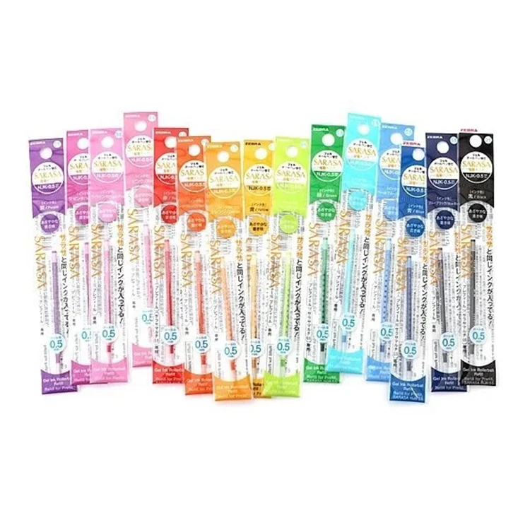 FOR ZEBRA SARASA STA-RNJK5  0.5mm Gel Pen Refills