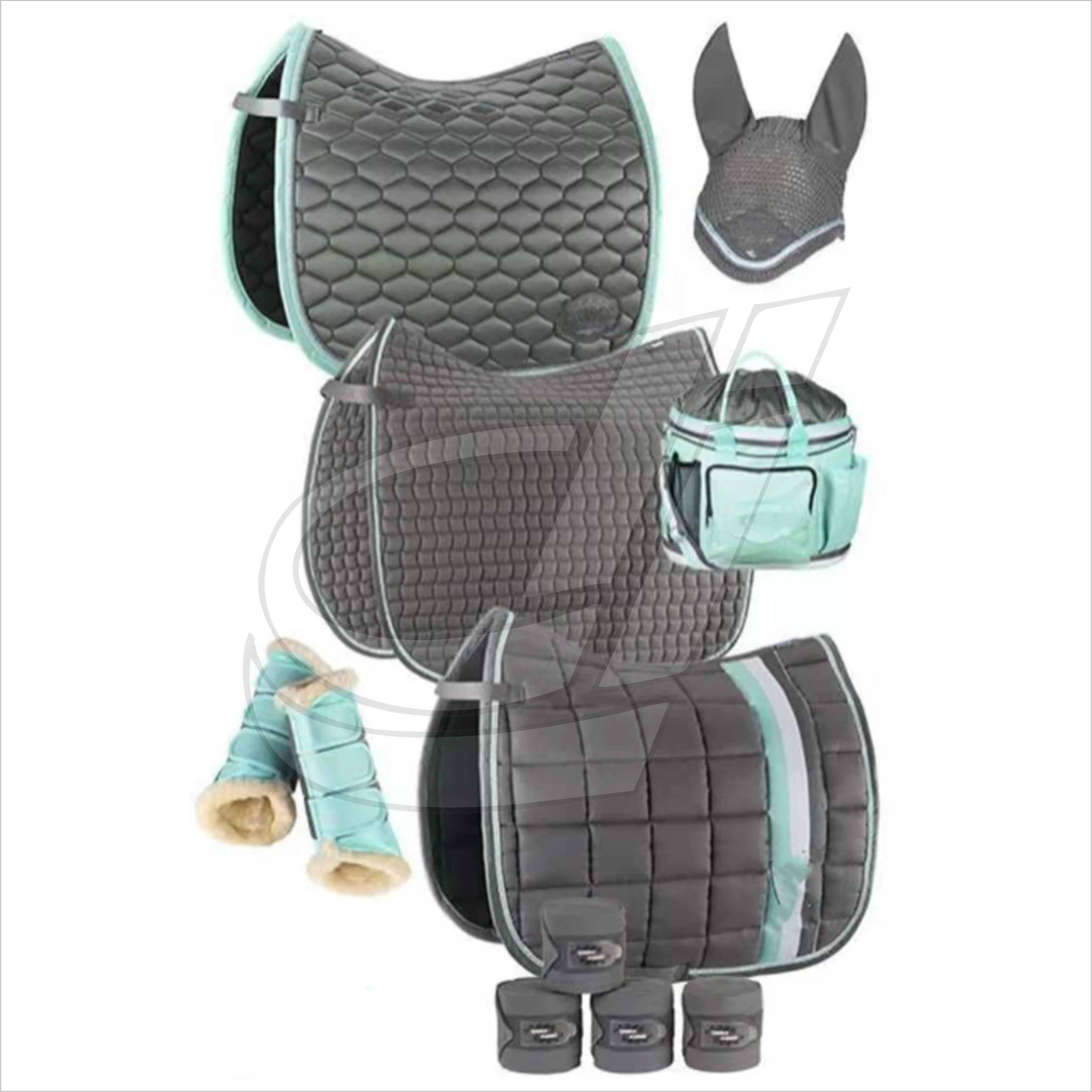 Nylon Oxford Breathable Waterproof Winter Sporting Event Stable Half horses equestrian numnah Horse Saddle Pad for Horse