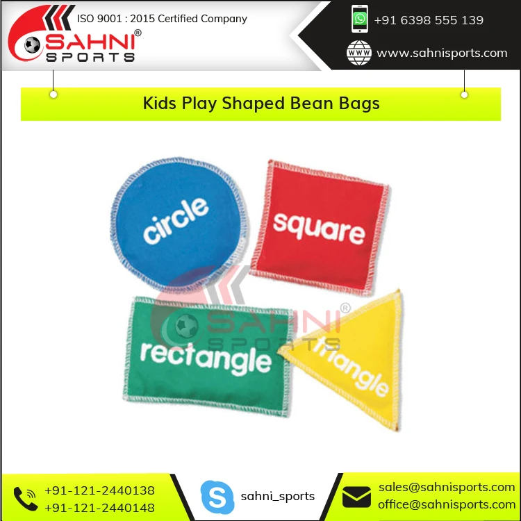 Leading Exporter of Double Stitched Primary Education Toys Kids Play Nontoxic Plastic Pallets Filled Inside Tossing Bean Bags