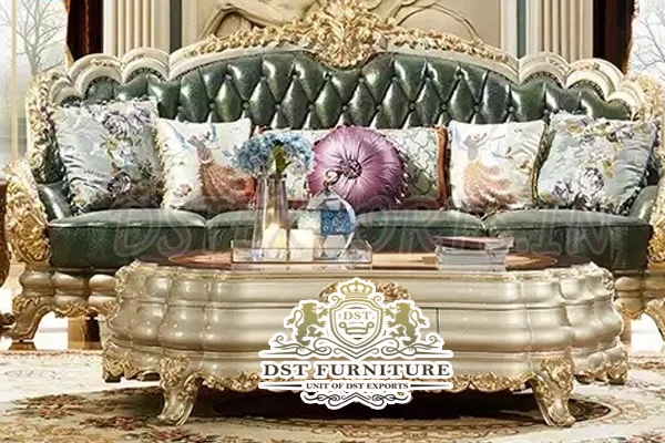 Эксклюзивный набор диванов для гостиной в европейском стиле деревянных резных Королевском Стиле с резьбой