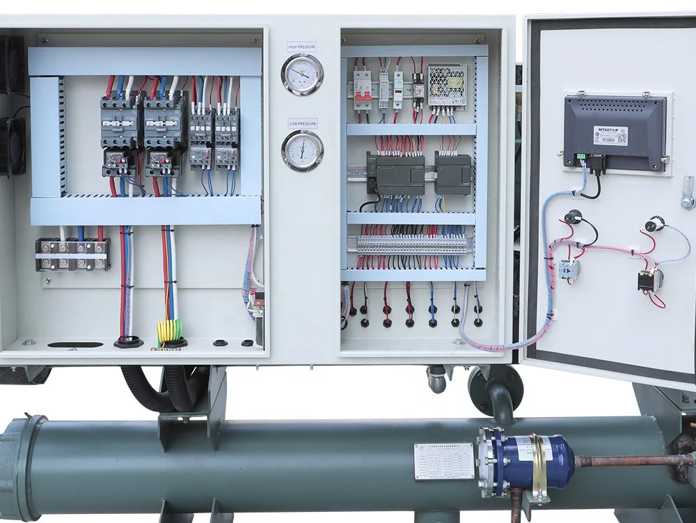 250kw SIEMENS controller and Schneider parts high quality water cooled screw chiller